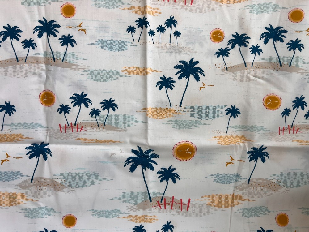Art Gallery Fabrics Sun Kissed Palm Trees Island Maureen Cracknell 45 x 55