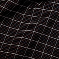 High End Woven Plaid, Red, White & Blue on Black, Classy! Cotton, Per 1/2 Yd