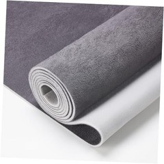 Suede Auto Headliner Fabric 120″ L × 60″ W with Foam 120″L×60″W Dark Gray