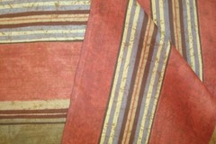 5.66 yds Cotton blend Fabric wide stripe Brick Red Quilt Craft 46″w x 204″ BTP