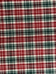 VTG Woven Cotton Soft HOMESPUN Plaid Red Green Fabric 10yd REENACTMENT