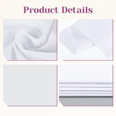 10×10 Inch White Cotton Fabric Squares – Ideal for Quilting & Making