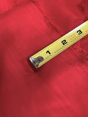 Sheer Cherry Red Voile Sewing Fabric 4 yds 60″ SECONDS