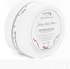 -20 Options-100% Cotton Jelly Roll Fabric Precut Strips for Quilting, Crafting,