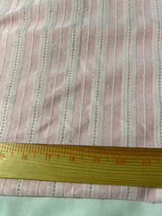 Lightweight cotton polyester knit fabric /pink and white stripe 1 yd 20″ x 60″