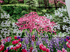 Timeless Treasures of SOHO Patt# “Nature”- C 2759 Flowers Forest Fabric Remnant