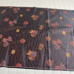 SILK Black-Purple, FABRIC 6 Yard x 22 Inches Wide or 216 Inches x 22 Wide