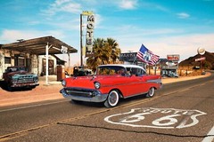 Summer On The Road Again Route 66 by from Hoffman 29″ x 43″ Panel