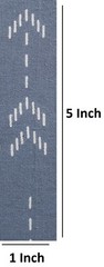 3 Yard Indian 100% Cotton Arrow Print Fabric Sanganeri Running Handmade Fabric