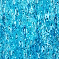 WATER WAVES LAKES OCEAN DEEP BLUES COTTON FABRIC FQ