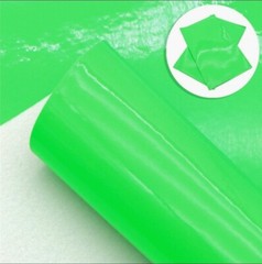 FLUORESCENT Green Shiny Vinyl FAUX LEATHER SHEET 8.75″ x 12″ 1104455 SMOOTH