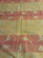 Fabric Flowers On Boarder 60 L X 36 W Multicolor