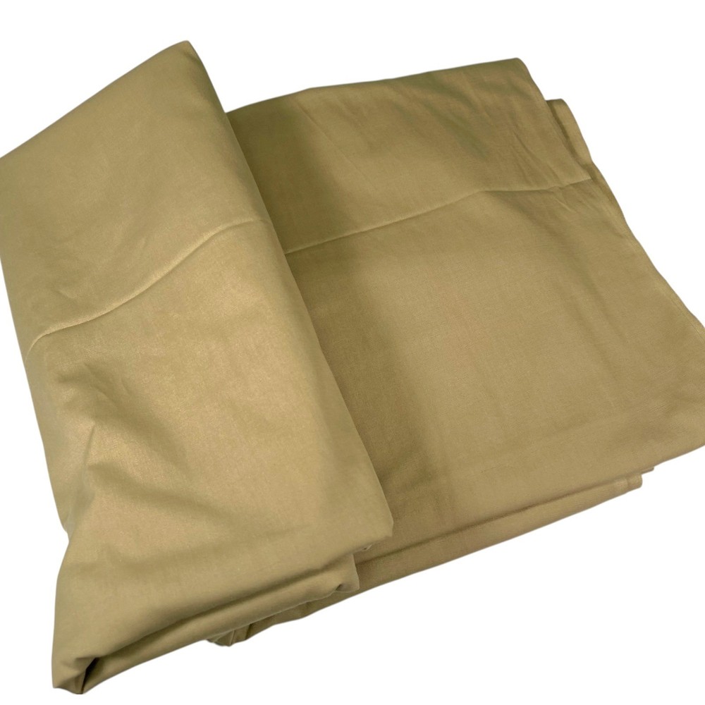 44×51.35 Beige Tan Fabric Material Solid Neutral Woven Craft Textile