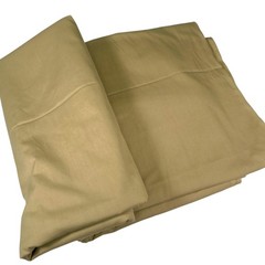 44×51.35 Beige Tan Fabric Material Solid Neutral Woven Craft Textile