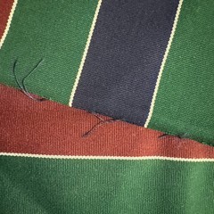 Wide Striped Canvas Navy Burgundy Green Home Decor Fabric BTY B12