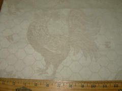 10 YDS REGAL ROOSTER HONEYCOMB WOVEN UPHOLSTERY FABRIC FOR LESS