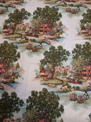 Boucle English Countryside Farmhouse Fabric Horse Buggy 46″x4yds 2 Pieces