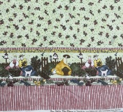 Berry Patch Green Red Yellow Garden Theme Cotton Fabric Nancy Halverson BTHY #51