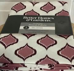 1 Better Homes & Gardens 100% Cotton Ikat Ogee Fabric – 2 Yards