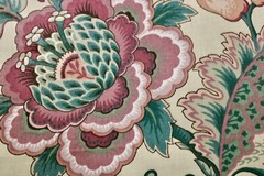 Fabric Remnant: Stanley king Studio/Fabricut Cotton Chintz Multi Color Floral