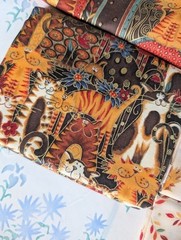 Makover UK Fancy Cats Half Yard Bundle NEW Hancock’s of Paducah Cotton Quilting