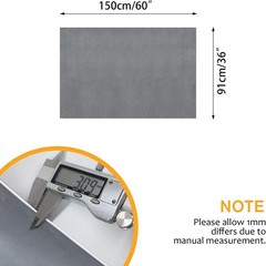 US Stock! 60″W Gray Suede Headliner Fabric Foam Backed for Car Inner Roof Repair