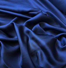 Navy Blue 100% Silk Twill Fabric 12mm weight