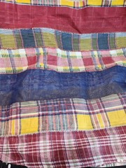 Vintage Concord Fabrics Plaid Patchwork Fabric 9.5+ Yards Country Farmhouse…