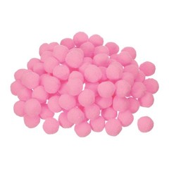 Pom Felt Balls Fabric 1cm 10mm Pink for Crafts Project DIY, 100Pcs