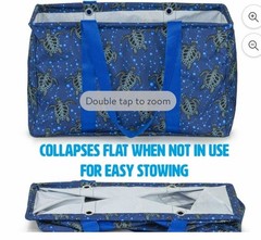VP Home Women’s Reusable and Eco-friendly Fabric Sea Turtles Bag, Blue