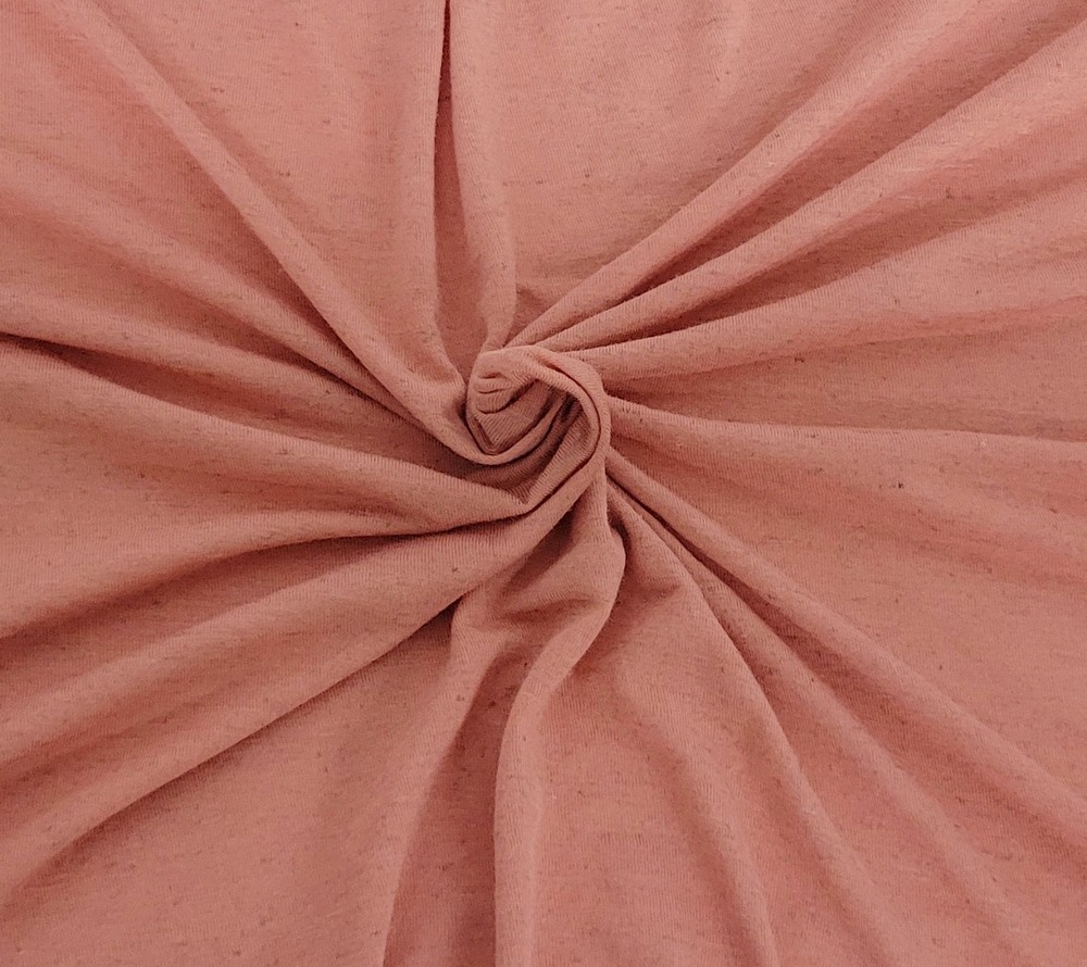 Linen Blend Jersey Knit Fabric By the Yard Sunset [Headwrap, Undergarment] 7/25