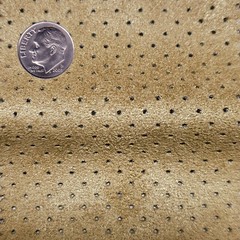 Perforated Pin Dot Stretch Faux Suede Leatherette Fabric Jacket Auto Seating 56″