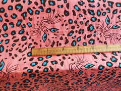 1yard X 1.45meter Leopard Fabric Thin Cotton Gauze Crepe Summer