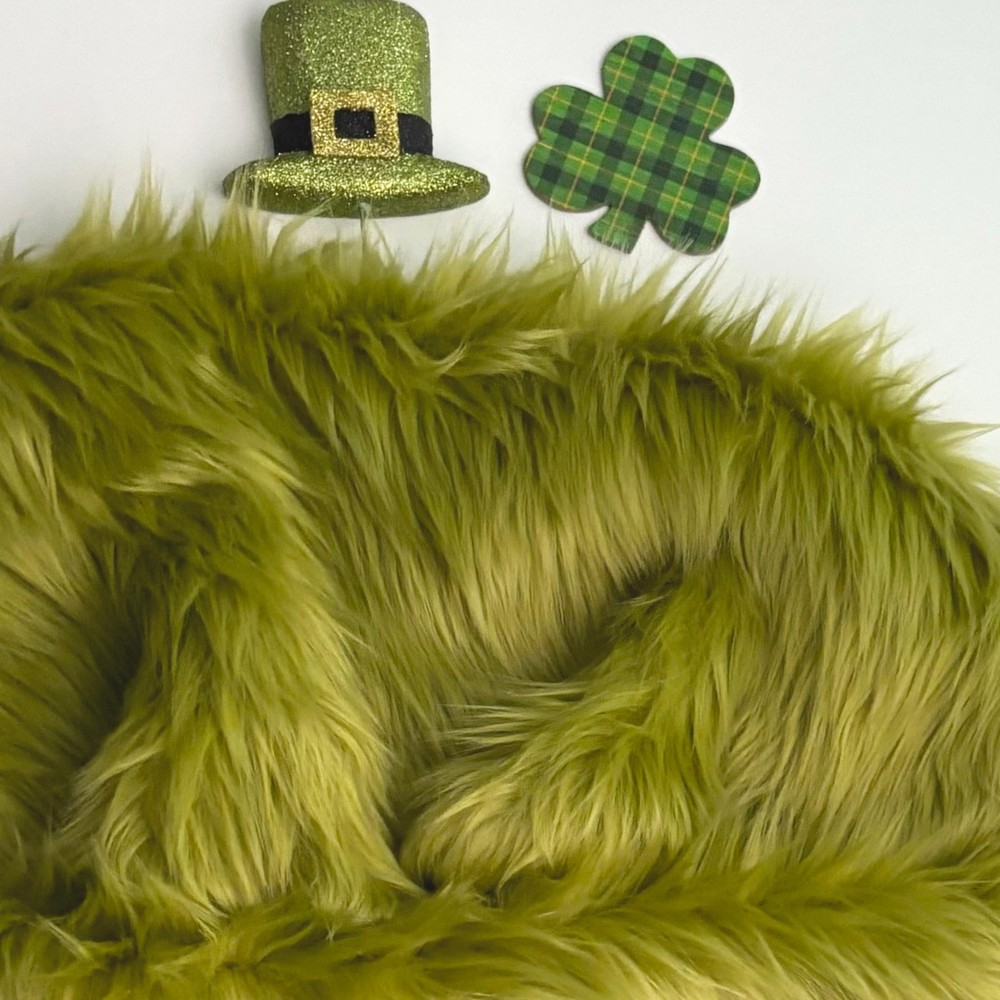 Bianna Olive Green Faux Fur Fabric, 60 inches Wide Options, American Seller, …
