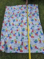 Whimsical Cartoon Dogs Fabric 1.5 Yards 57″ Primary Colors Puppies Cotton Craft