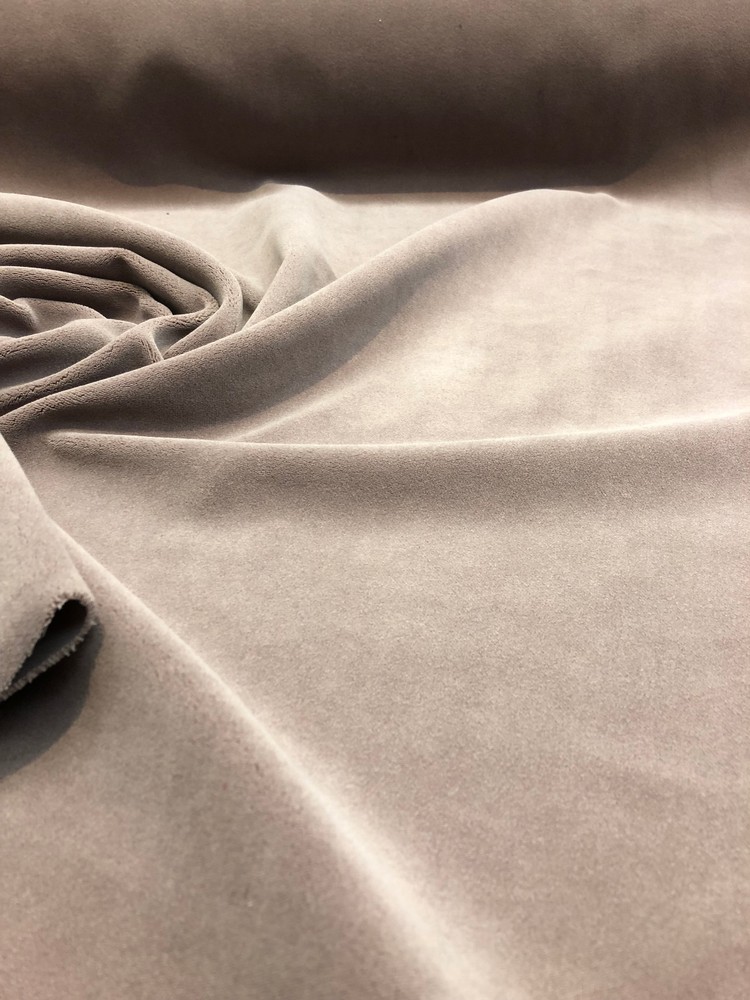 Taupe Velvet Drapery Upholstery 20 oz Fabric by the yard