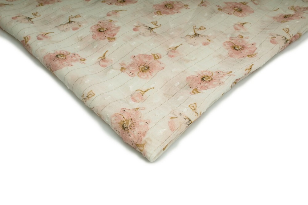 Printed fabric chiffon, model number 8, 50 x 150 cm