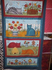 “Colorful Cats”, Panel, Multi, Benartex, Panel aprox. 24″x44″