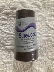 Coats & Clark Sure Lock Serger All Purpose Thread Spun Polyester Chona Brown