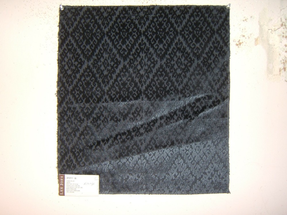 Lee Jofa, Shaza Velvet, Geometric Novelty, Remnants, Various Colors Available