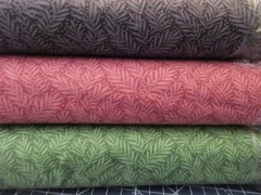 1 Yd New Cotton Fabric Pearl Fern Dark Pink Mauve by Bentarex