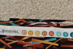 By 1/2 Yd, Colorful Sticks with Metallic-Copper Quilt Cotton, Kaufman/Kahn,P2922