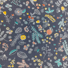 CraftsFabrics 8Pcs Floral Precut Fabric Square Sheets for Quilting, Crafting