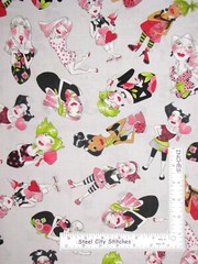 Hair Cut Lady Toss Gray Cotton Fabric Cotton Loralie Designs Love You Look Salon