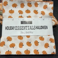 Lot of Halloween Theme 5×5 Quilt Squares 4x Fat qtr
