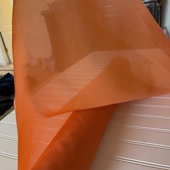 SILK ORANGE , FABRIC 10 Yards x 22 Inches Wide or 360 Inches x 22 Wide