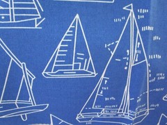 PK Lifestyles Outdoor Sailboat Fabric Seaworthy Sails Blue 2Yards Piece