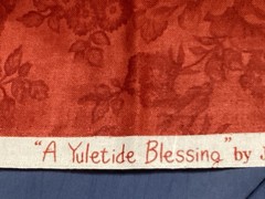 MODA “A Yuletide Blessing” Fig Tree Quilts Red Remnant Fabric 28” L By 44” W