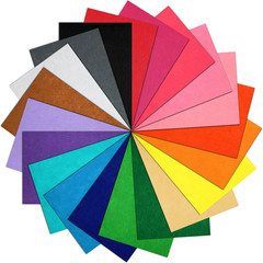 20Pcs Multicolor Felt Fabric Sheets 8 X 12 Inches Felt Squares Assorted Color No