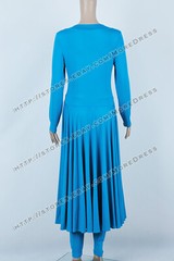 Deanna Troi Costume for Star Trek Commander Cosplay Blue Stretchable Dress
